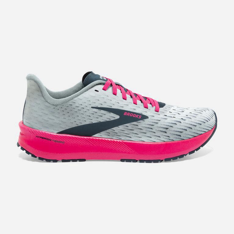 Tênis De Corrida De Estrada Brooks Hyperion Tempo Feminino Brasil - Azul Marinho / Rosa / Cinzentas